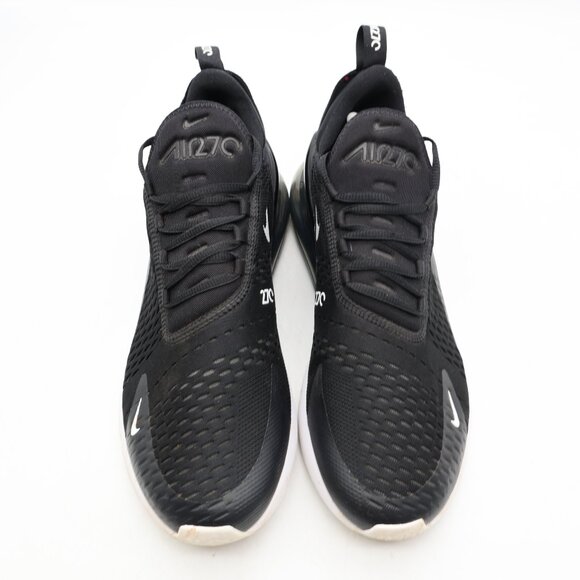Nike Air Max 270 Men's Size 11.5 Black White Athletic Running Walking Sneakers - Picture 2 of 9